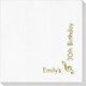 Corner Text with Treble Clef Design Deville Napkins Image 1 of 2